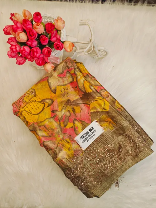 DESIGNER STONE WORK SAREES DS36
